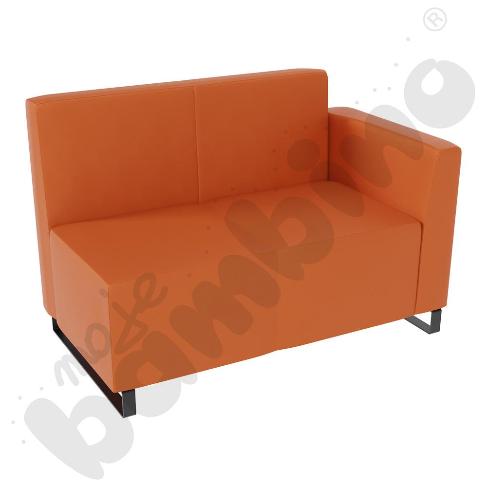 Sofa Universum 2-os. wys. 82 cm, bok niski prawy, tkanina MT07