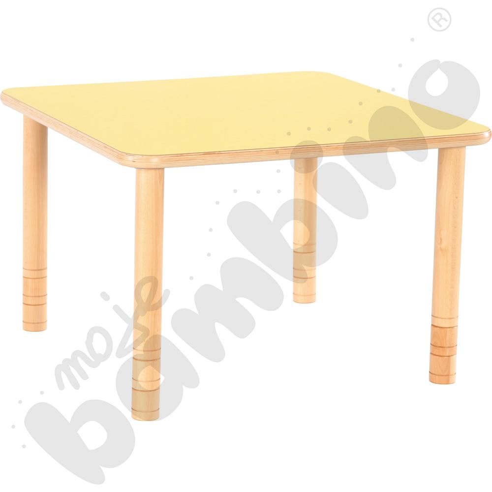 Stół Flexi kwadratowy szkolny - żółty