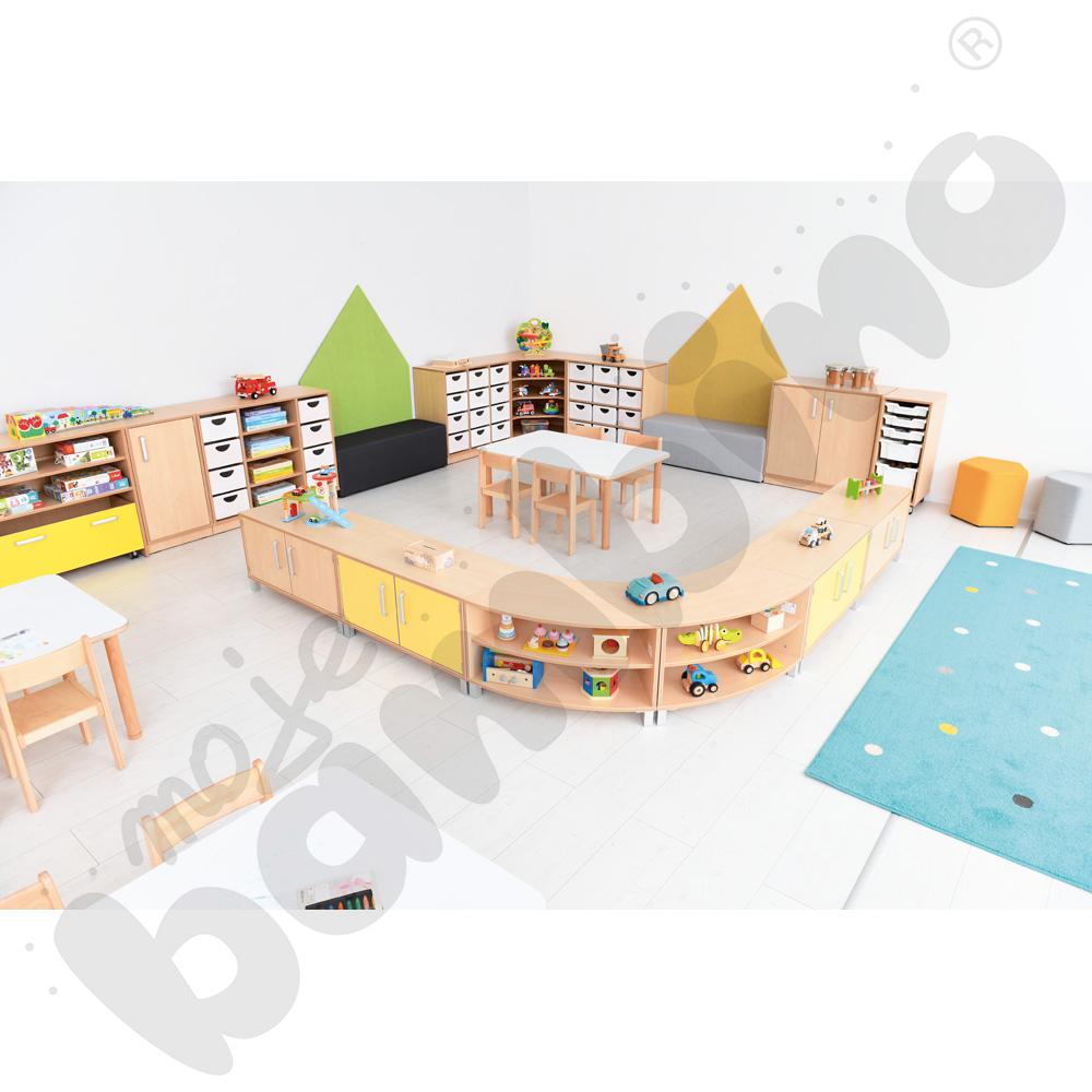 Szafka Flexi M 1/8 koła na nóżkach Szafka Flexi M 1/8 koła na nóżkach