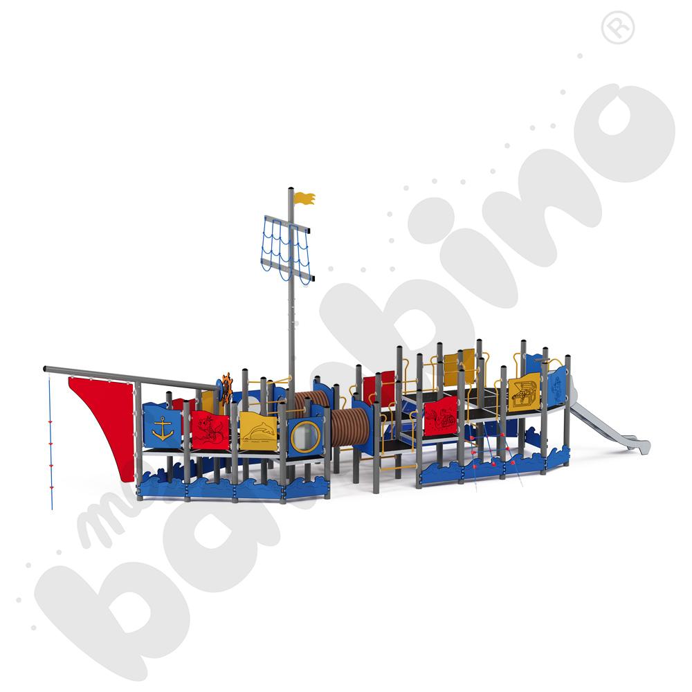 Statek Kolumba, metalowe słupy