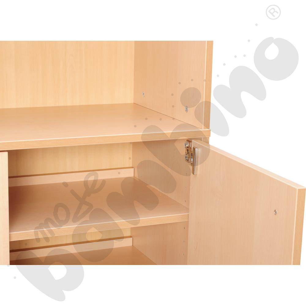 Drzwiczki do szafki Flexi D z półkami - brzoza