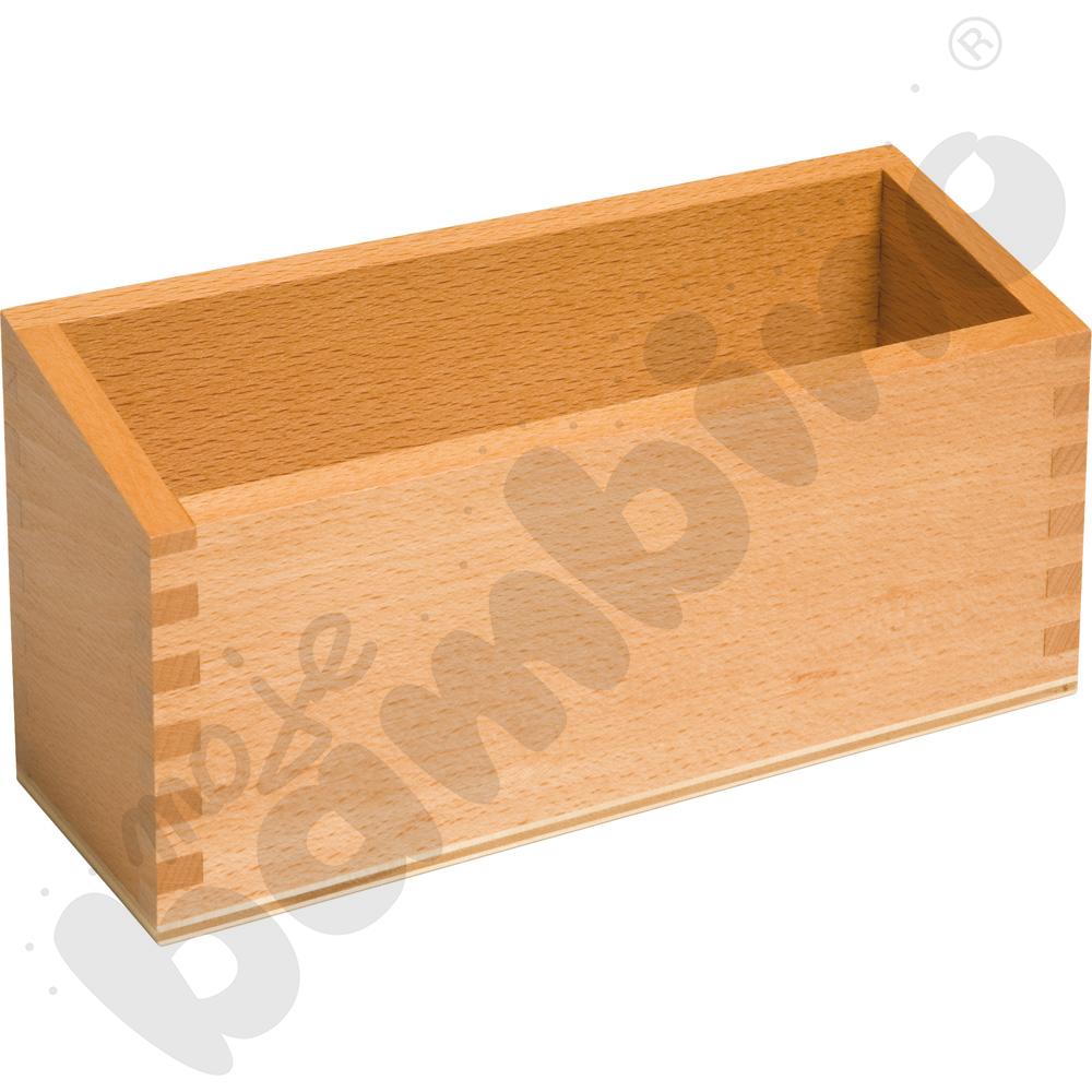 Drewniane pudełko na pomoce edukacyjne Montessori