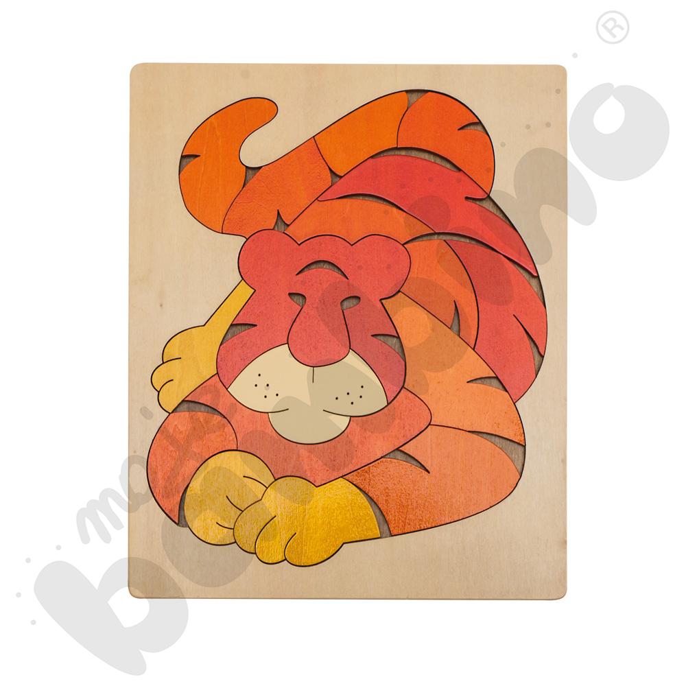 Puzzle drewniane - tygrys