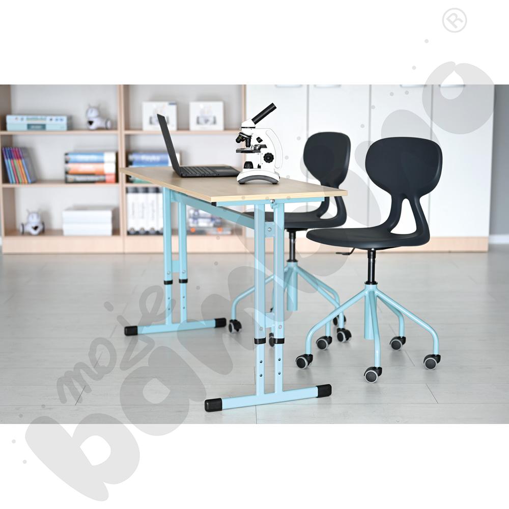 Krzesło obrotowe Piano - szaro-turkusowe Krzesło obrotowe Piano - szaro-turkusowe