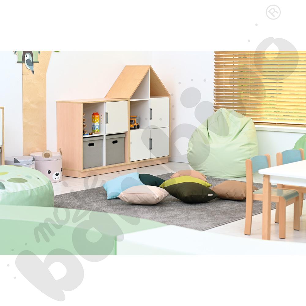 Quadro - szafka domek z 2 półkami, klon jasny