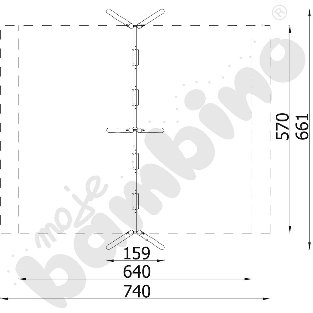 Huśtawka poczwórna Robinio/ bez zawiesi