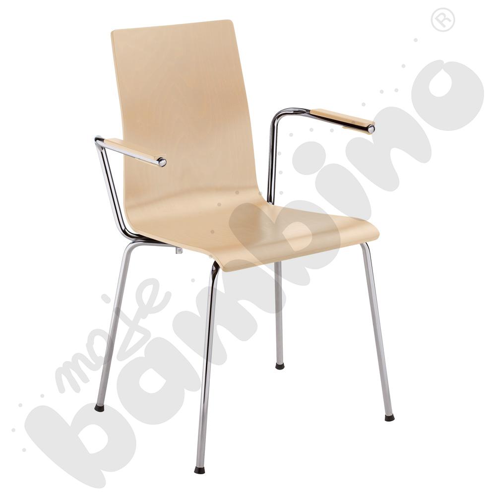 Krzesło Cafe VII arm chrome