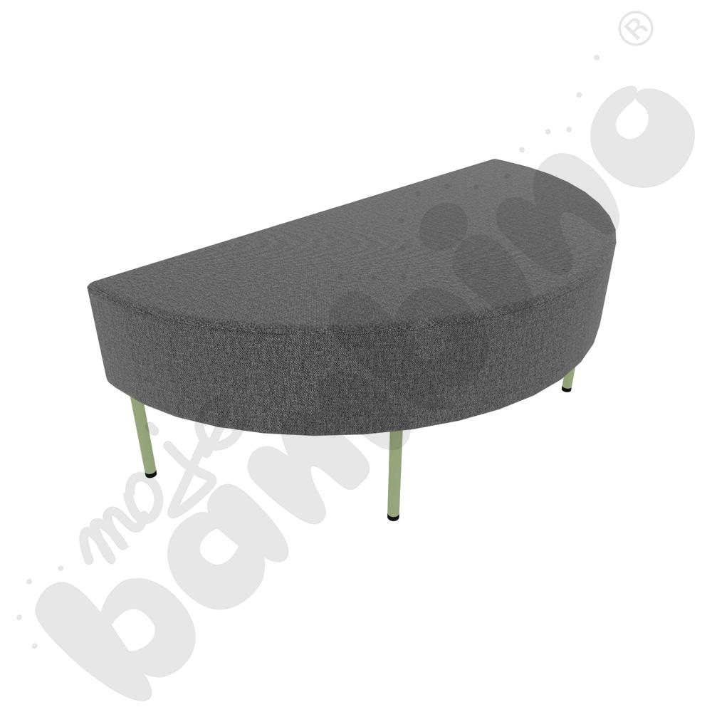 Pufa Versa zaokrąglona 120x60 cm z plastikowymi stopkami, stelaż oliwkowy, tkanina RO39 Pufa Versa zaokrąglona 120x60 cm z plastikowymi stopkami, stelaż oliwkowy, tkanina RO39