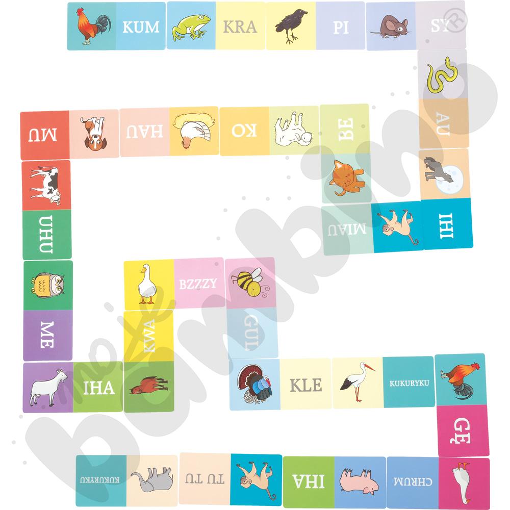 Domino dla malucha. Zwierzęta i ich odgłosy Domino dla malucha. Zwierzęta i ich odgłosy