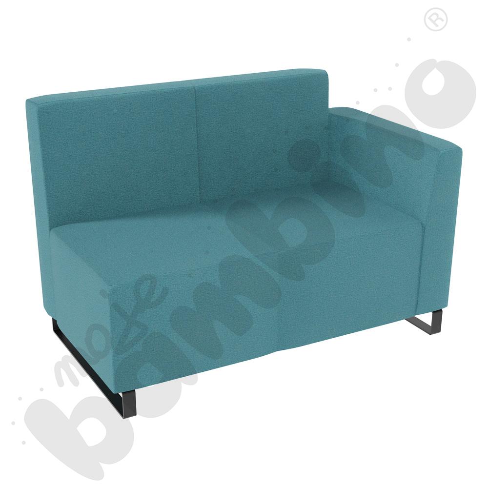 Sofa Universum 2-os. wys. 82 cm, bok niski prawy, tkanina KG09
