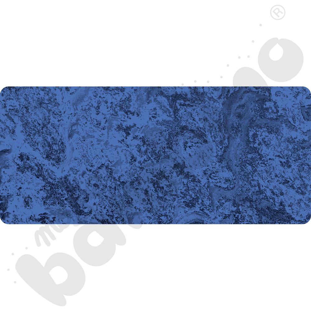 Cichy blat Plus prostokątny, 80 x 180 - niebieski