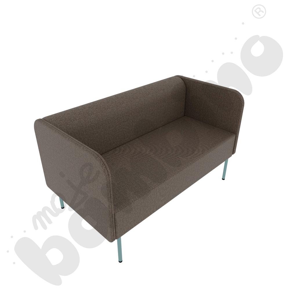 Sofa Versa 2-os. z filcowymi stopkami, stelaż turkusowy, tkanina RO36 Sofa Versa 2-os. z filcowymi stopkami, stelaż turkusowy, tkanina RO36