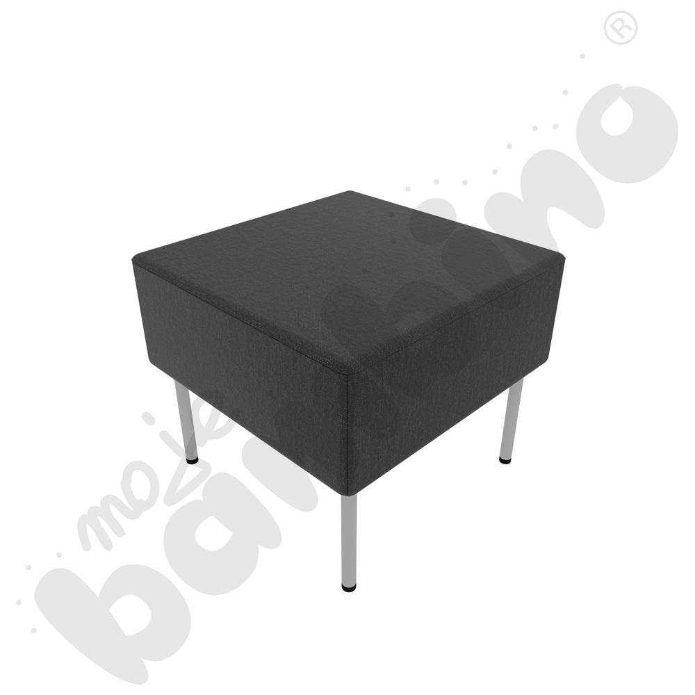 Pufa Versa 50x50 cm z plastikowymi stopkami, stelaż jasnoszary, tkanina RO42 Pufa Versa 50x50 cm z plastikowymi stopkami, stelaż jasnoszary, tkanina RO42