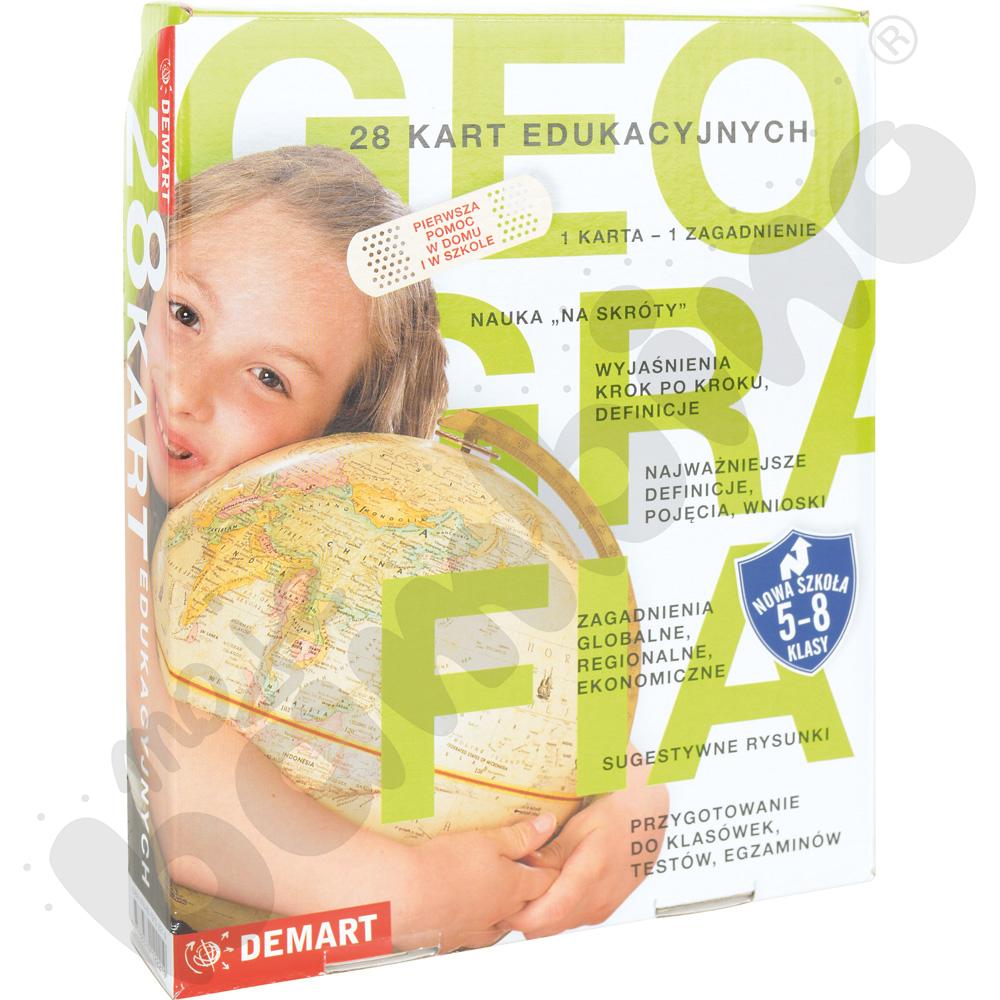 Geografia - karty edukacyjne dla klas 5-8