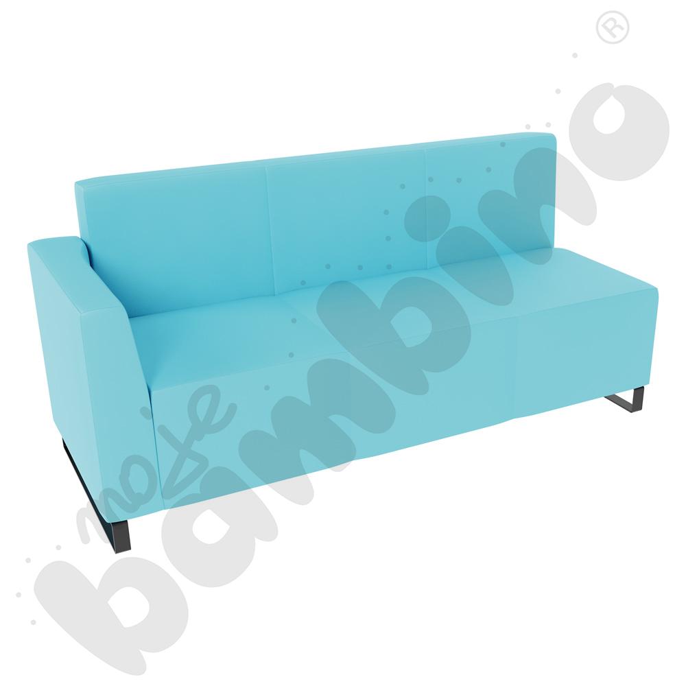 Sofa Universum 3-os. wys. 82 cm, bok niski lewy, tkanina MT12