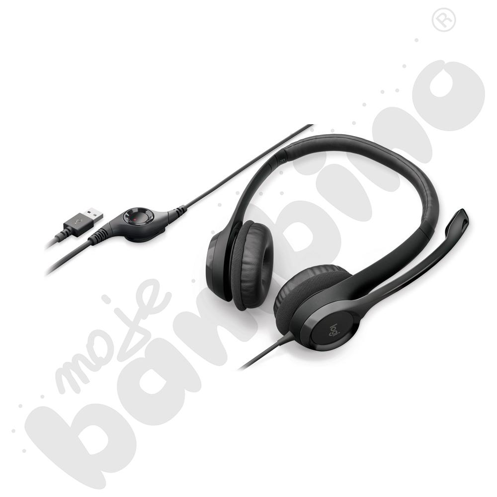 Słuchawki Logitech H390 czarne