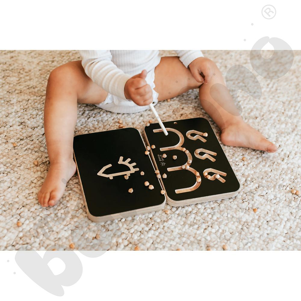 Tablice grafomotoryczne starszaka - czarne - MED