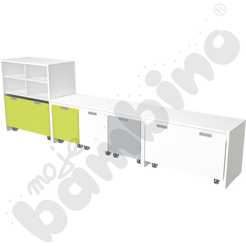 Quadro - zestaw 149, biała skrzynia