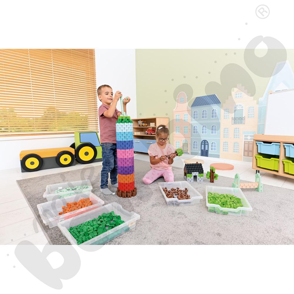 BOTZEES WALL - klocki 2-pinowe, czerwone