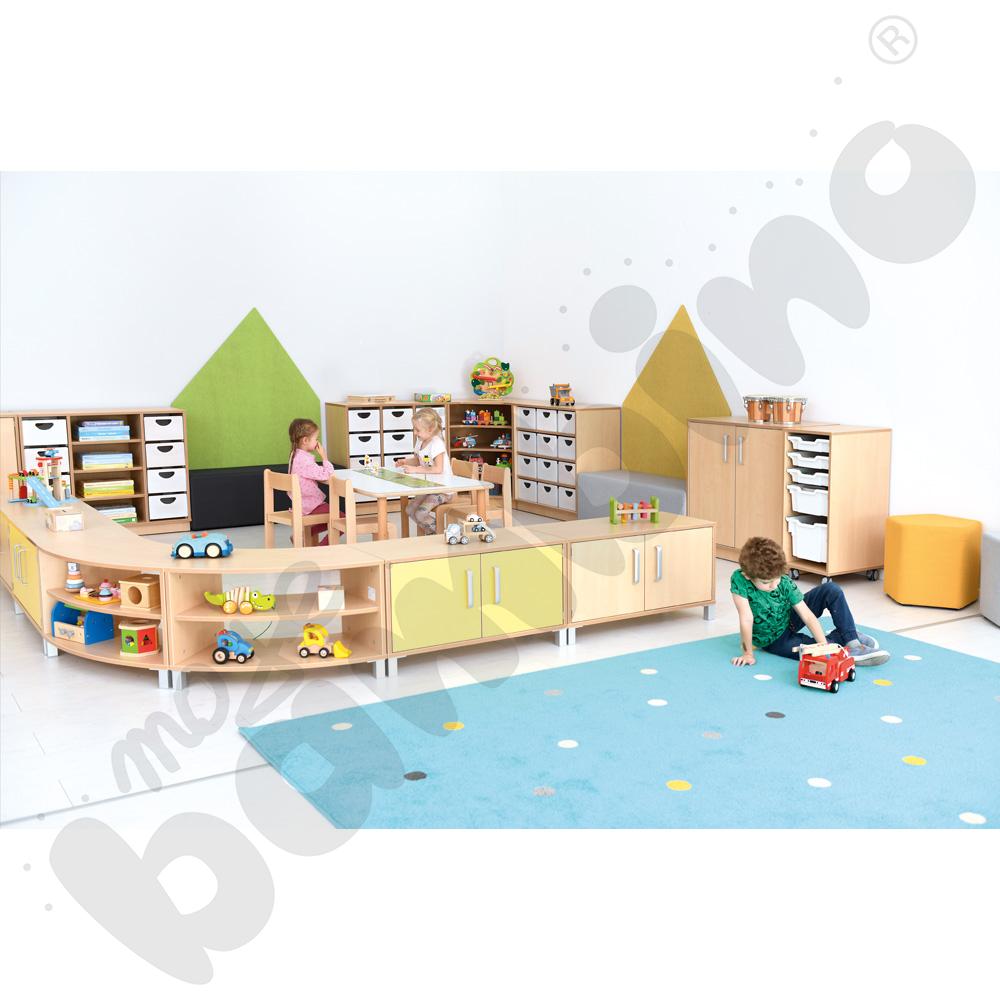 Szafka Flexi M 1/8 koła na nóżkach Szafka Flexi M 1/8 koła na nóżkach