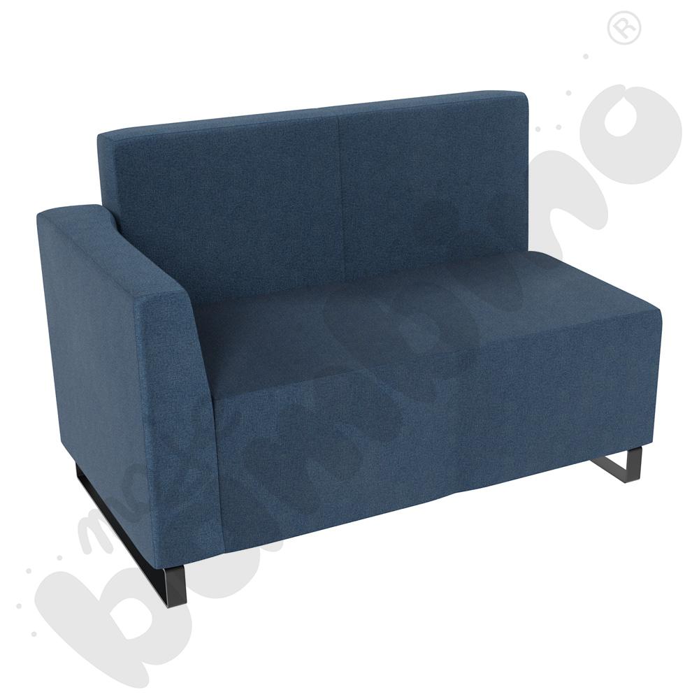 Sofa Universum 2-os. wys. 82 cm, bok niski lewy, tkanina KG06