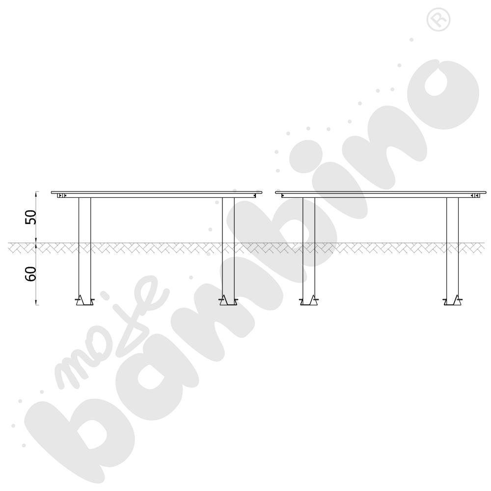 NinjaWorkout - równoważnia fala z HDPE
