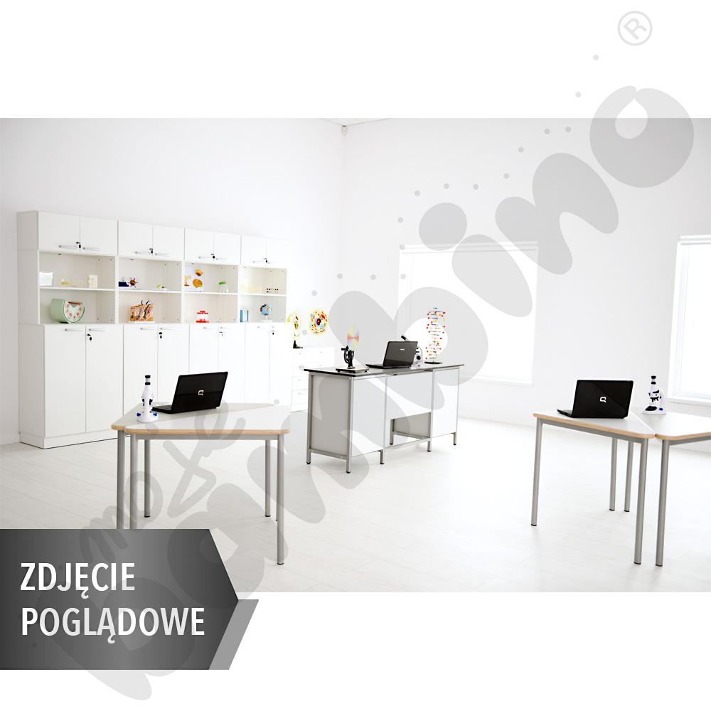 Stół Mila trójkątny 80x80x108, blat HPL biały, narożniki zaokrąglone, rozm. 5 Stół Mila trójkątny 80x80x108, blat HPL biały, narożniki zaokrąglone, rozm. 5