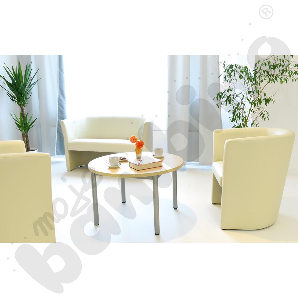 Niski stół kawowy Expo śr. 80 cm - klon 375