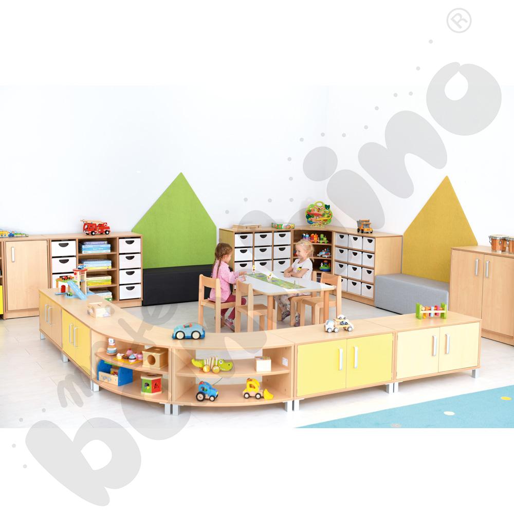 Szafka Flexi M 1/8 koła na nóżkach Szafka Flexi M 1/8 koła na nóżkach