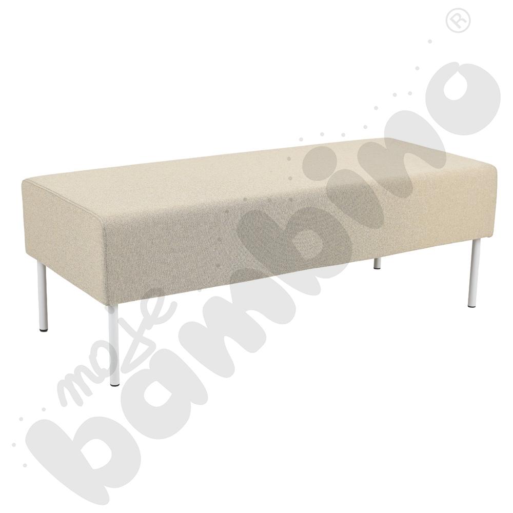 Pufa Versa 120x50 cm z plastikowymi stopkami, stelaż jasnoszary, tkanina RO37 Pufa Versa 120x50 cm z plastikowymi stopkami, stelaż jasnoszary, tkanina RO37
