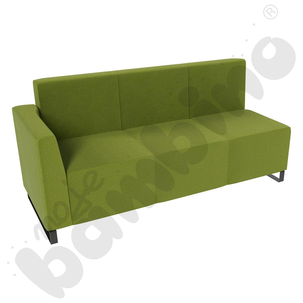 Sofa Universum 3-os. wys. 82 cm, bok niski lewy, tkanina KG12