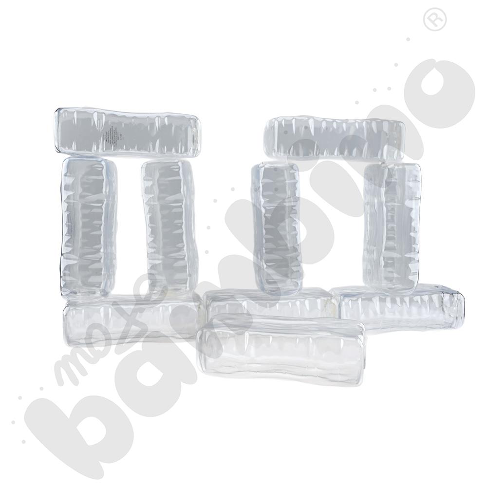 Przezroczyste lodowe cegły