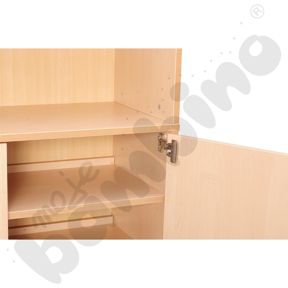 Drzwiczki do szafki Flexi D z półkami - brzoza