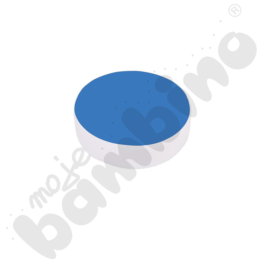 Pufka-drops okrągła pudrowa niebieska