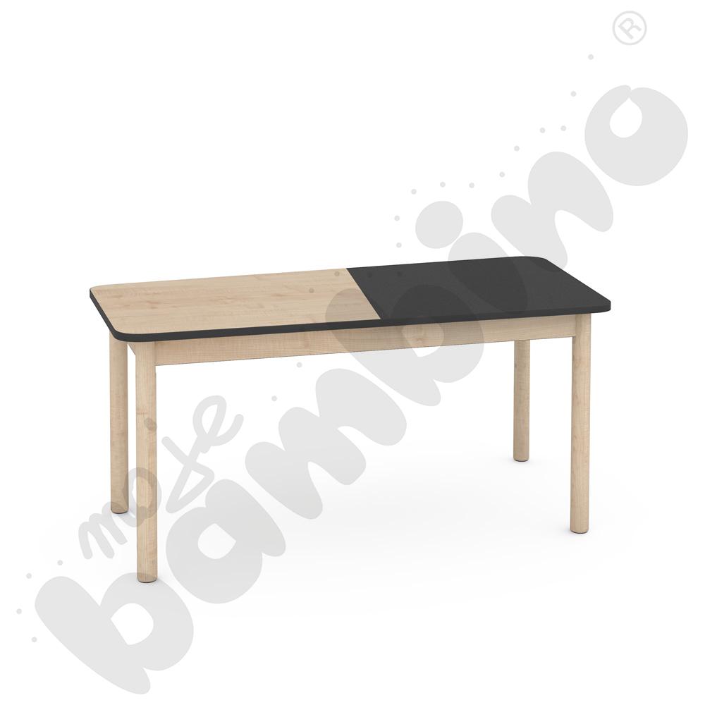Blat stołu FLO szer. 131 cm antracyt-klonowy