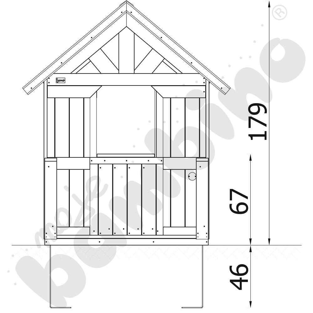 Domek Terra z tarasem, z kotwami Domek Terra z tarasem, z kotwami