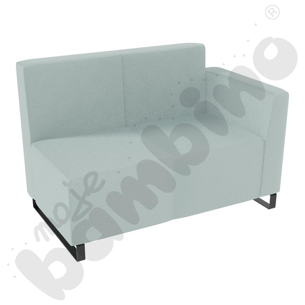 Sofa Universum 2-os. wys. 82 cm, bok niski prawy, tkanina KG02