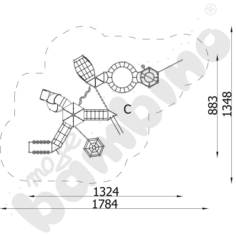 Wysoka multiwspinaczka 1332MP