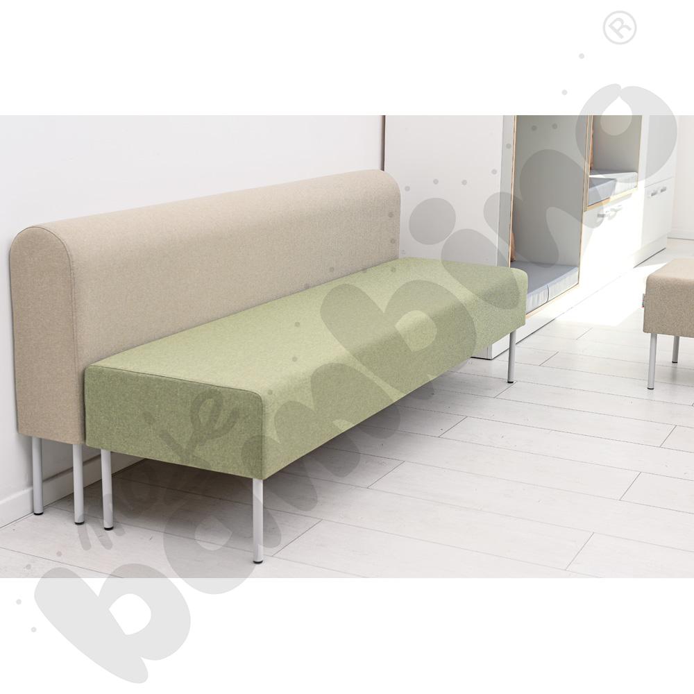 Moduł Versa 180x20x74 cm z plastikowymi stopkami, stelaż jasnoszary, tkanina RO37