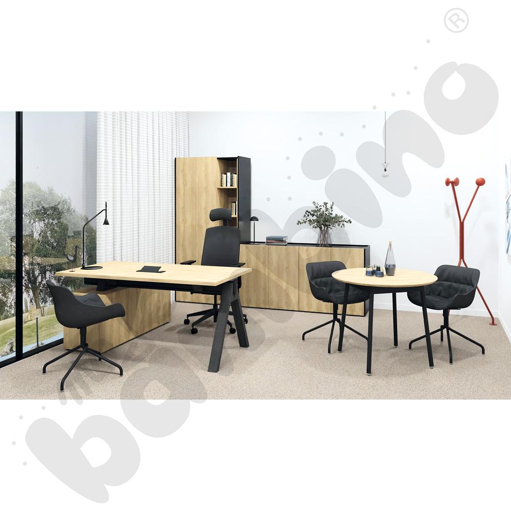 Stół Unit - blat dąb naturalny fornir Stół Unit - blat dąb naturalny fornir