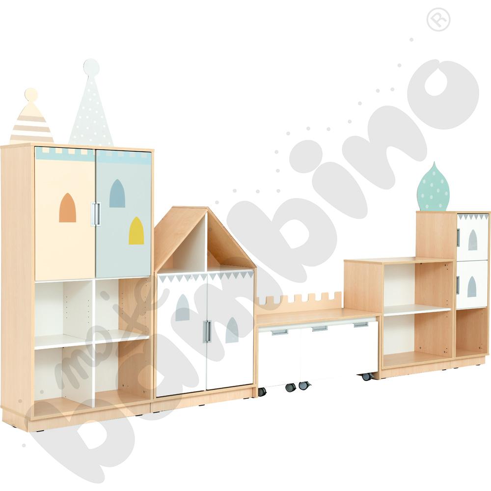 Quadro - zestaw Pałac 90 st., cichy domyk, skrzynia klon jasny