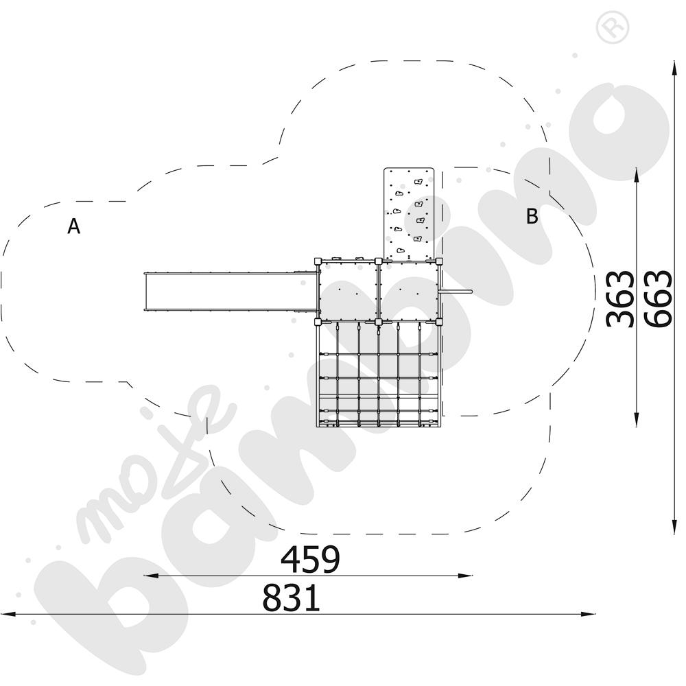 Quadro - zestaw 12460, metalowe słupy