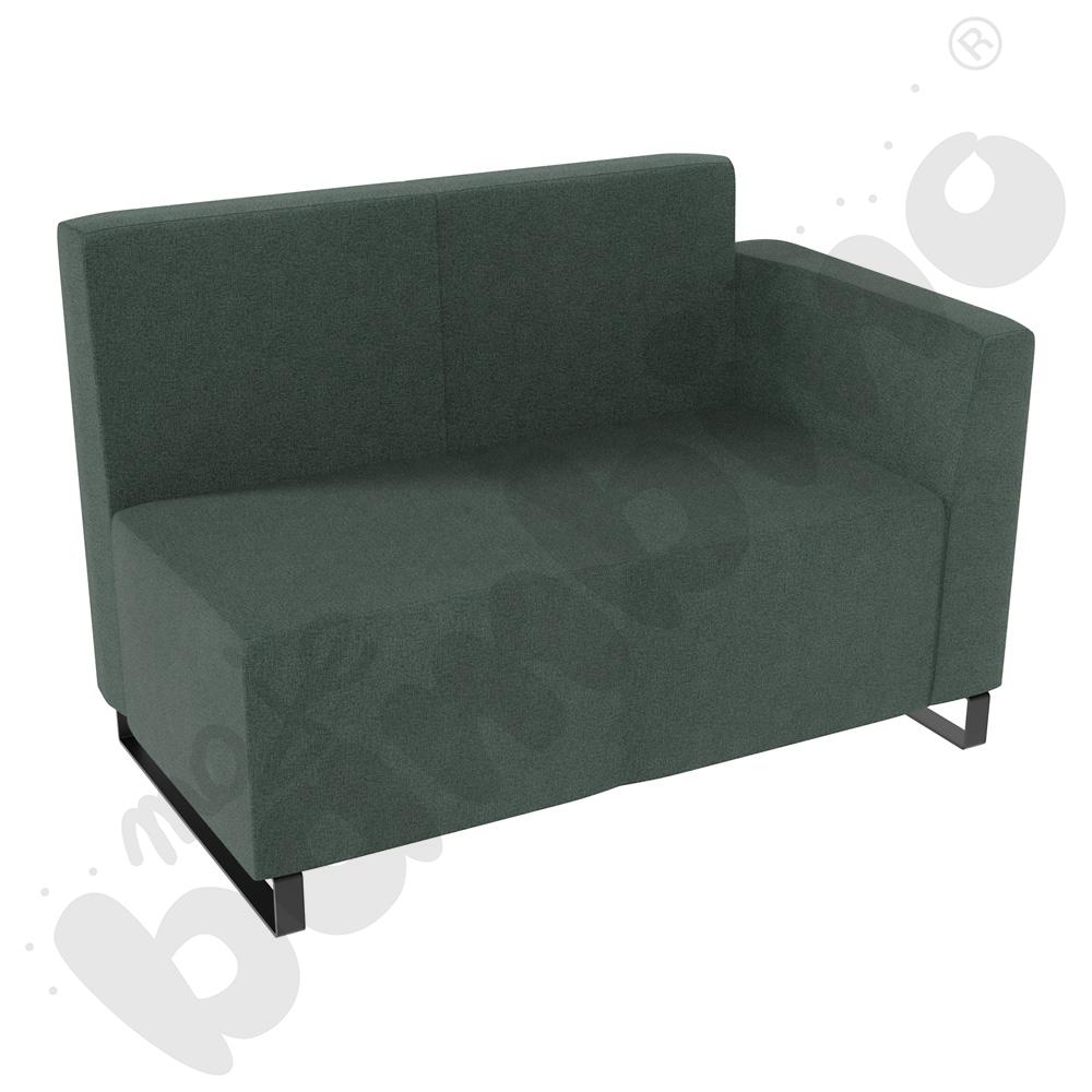Sofa Universum 2-os. wys. 82 cm, bok niski prawy, tkanina KG01