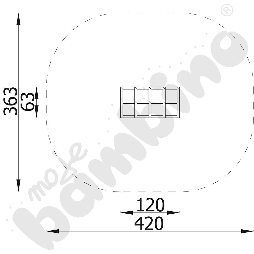 Drabinka do przeskoków Terra z kotwami