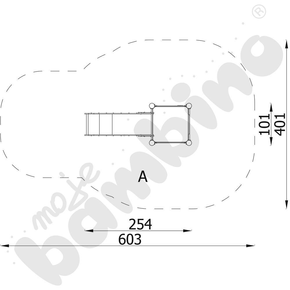 Orbis - platforma 1, drewniane słupy