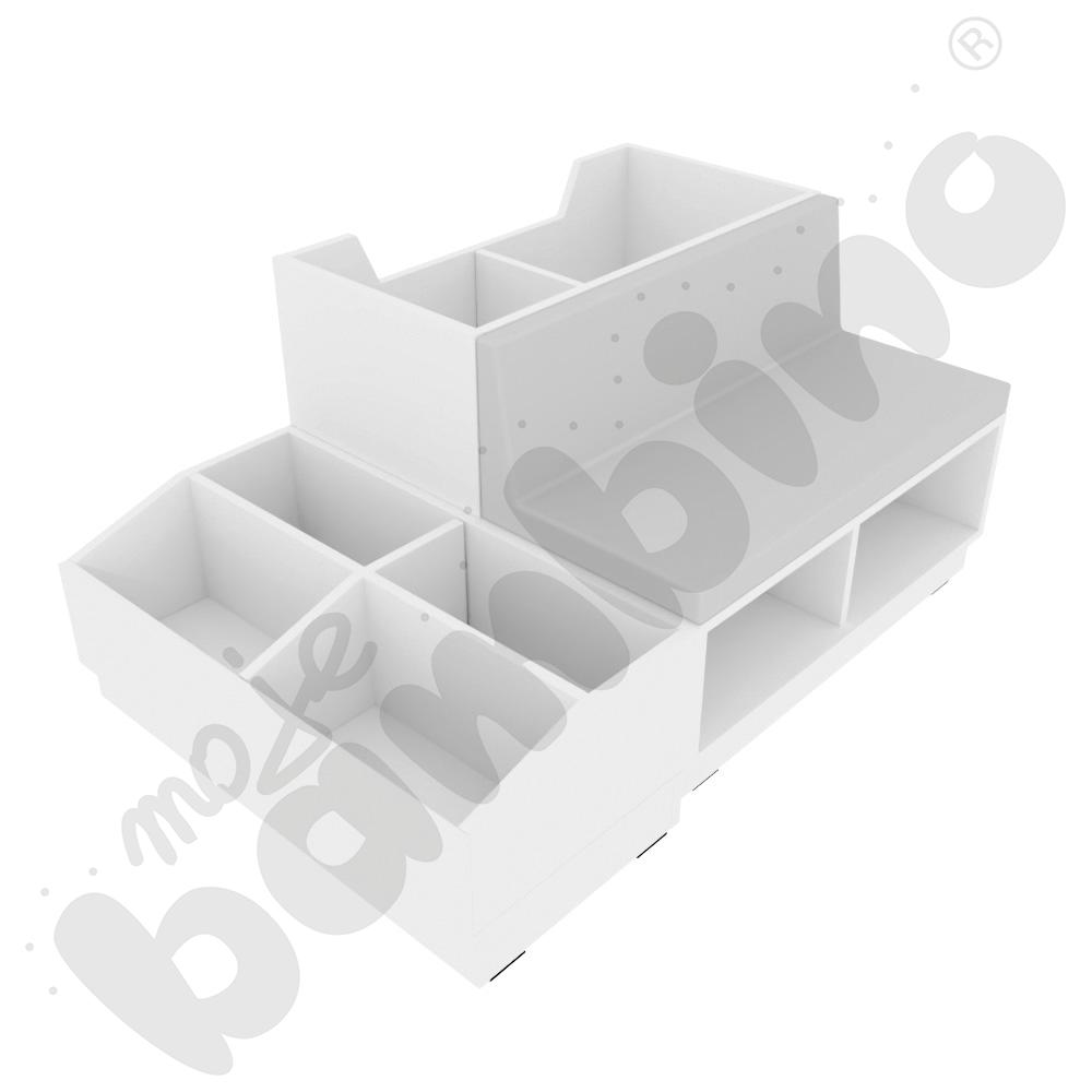 Quadro - zestaw 11, biała skrzynia