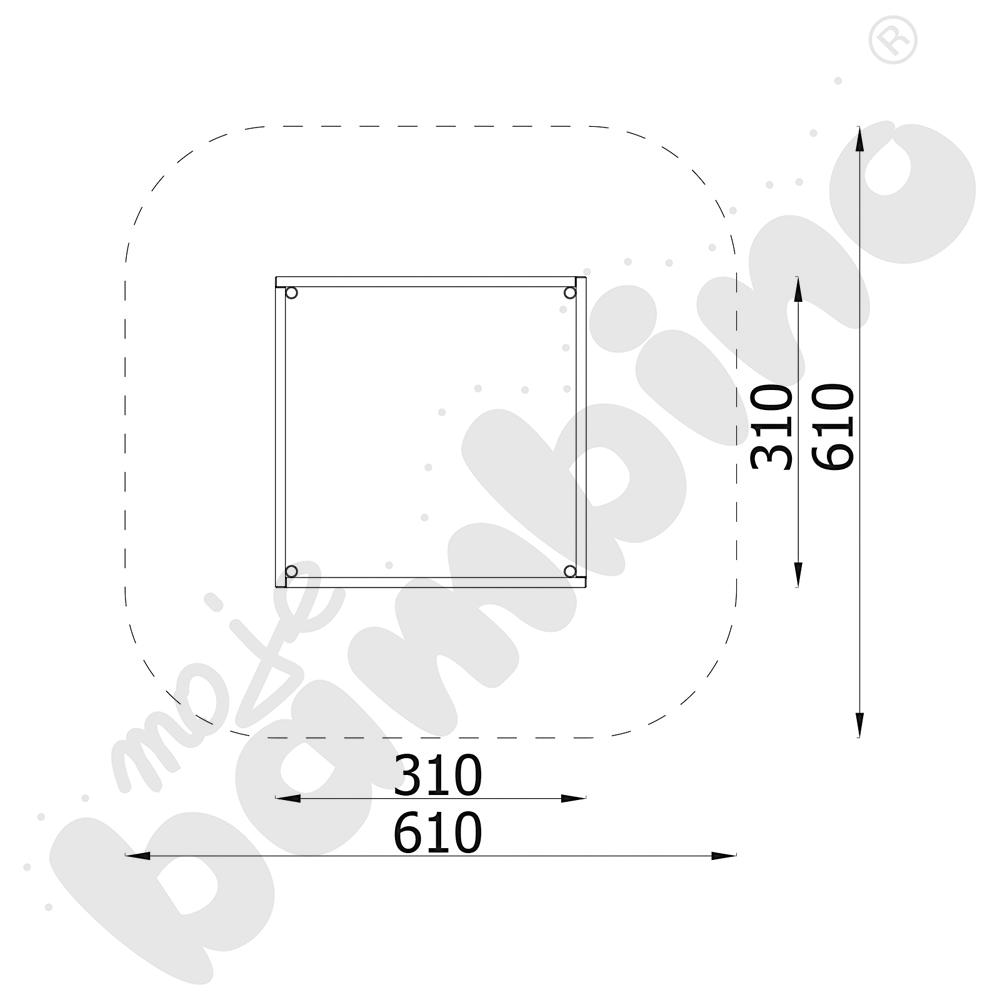 Piaskownica z bali 3 x 3