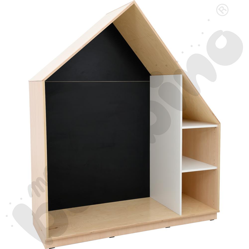 Quadro - szafka-domek z tablicą magnetyczną i 2 półkami, skrzynia klonowa