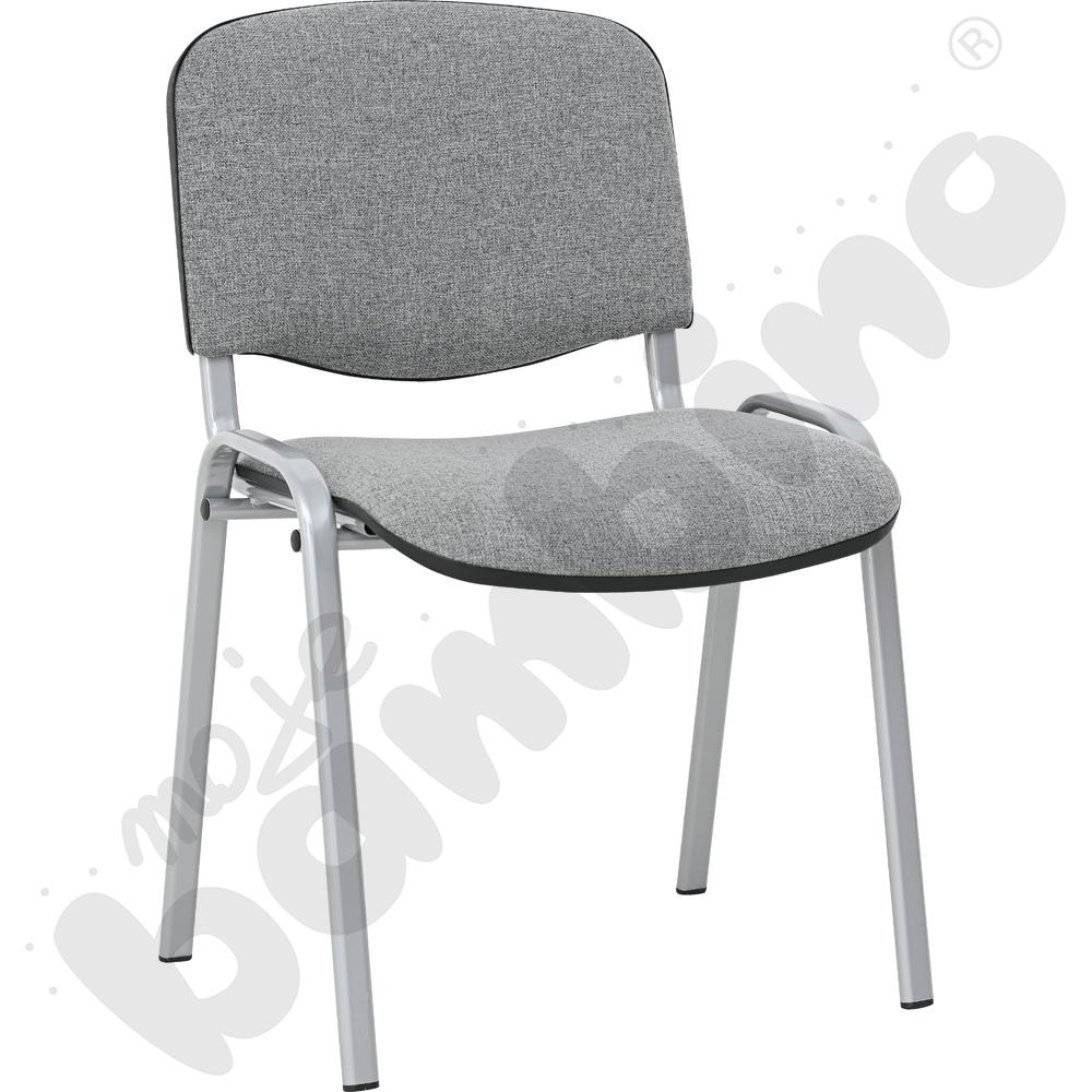 Krzesło konferencyjne ISO Alu popielato - czarne