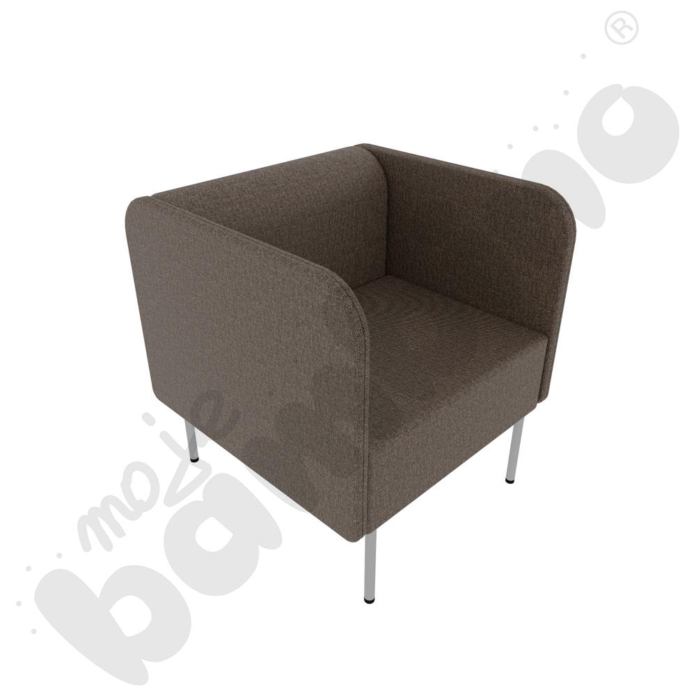 Fotel Versa z filcowymi stopkami, stelaż jasnoszary, tkanina RO36 Fotel Versa z filcowymi stopkami, stelaż jasnoszary, tkanina RO36